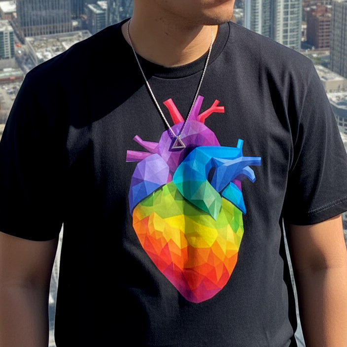 3D HEART TEE