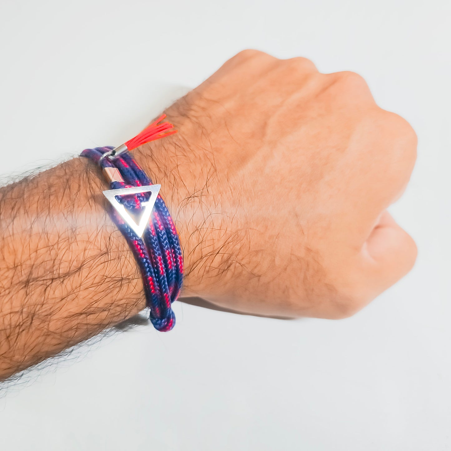 RED BLUE STEEL TRIANGLE