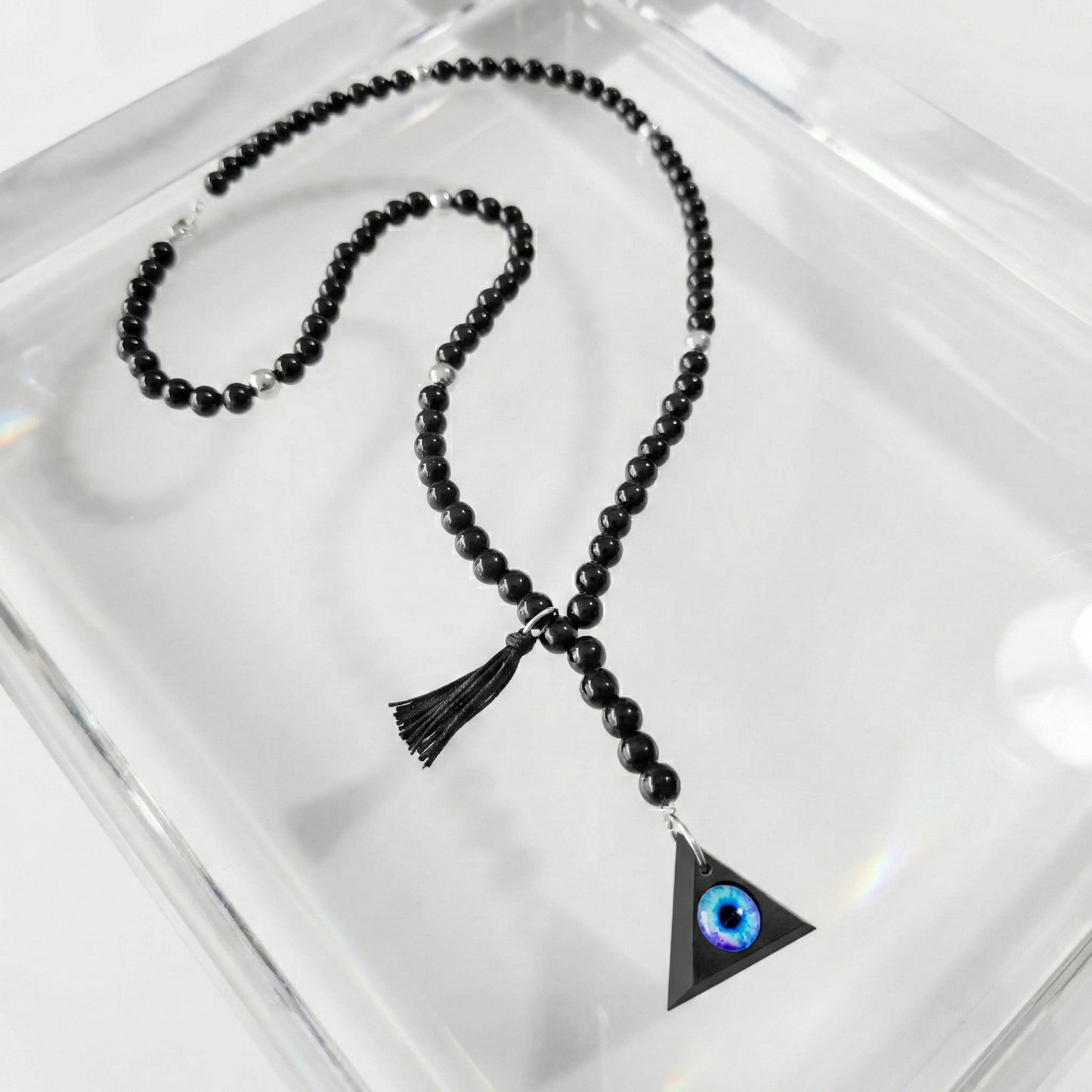 TURK ONIX COLLAR CON TRIANGULO Y OJO DE COLOR III