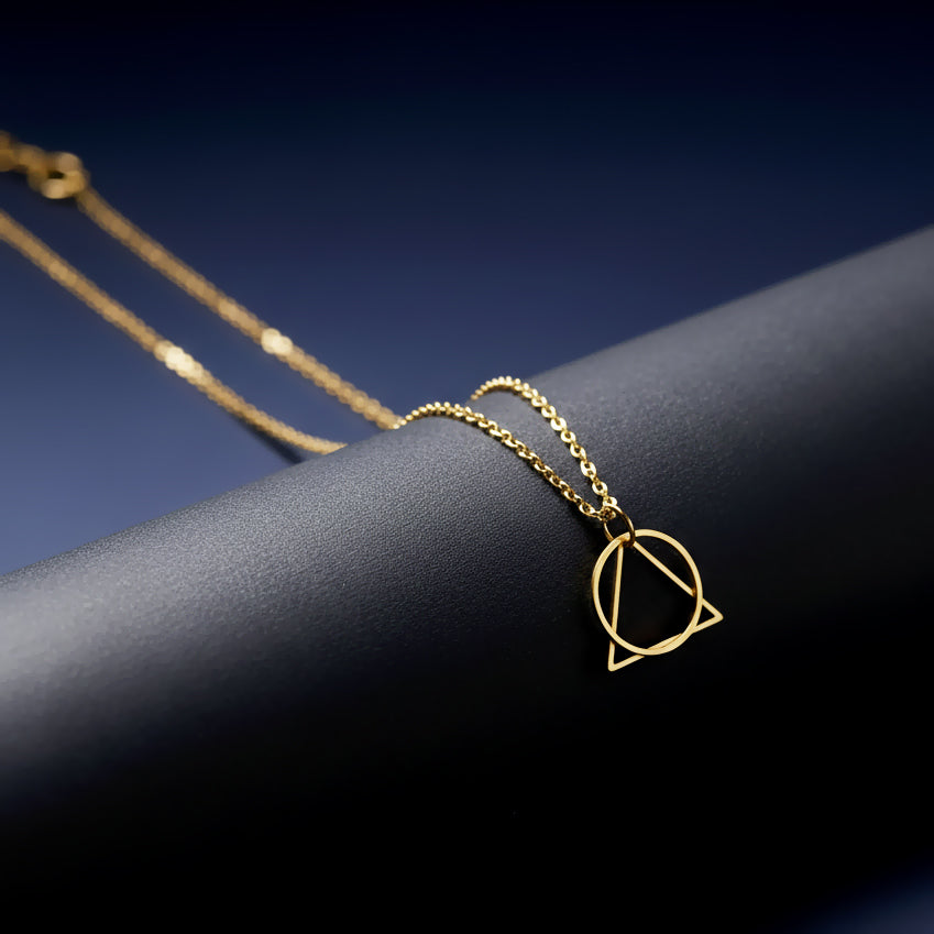 COLLAR DUAL, ARMONIA Y PROTECCION, DORADO