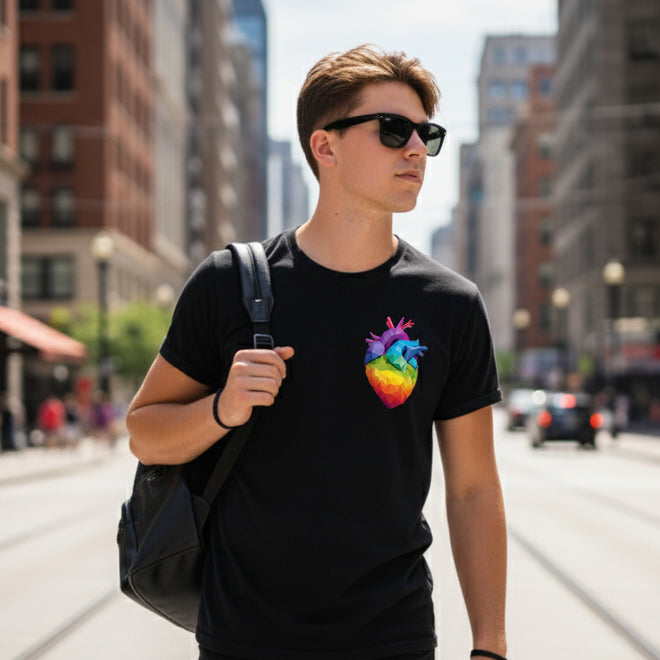 HAPPY HEART GRADIENT BLACK