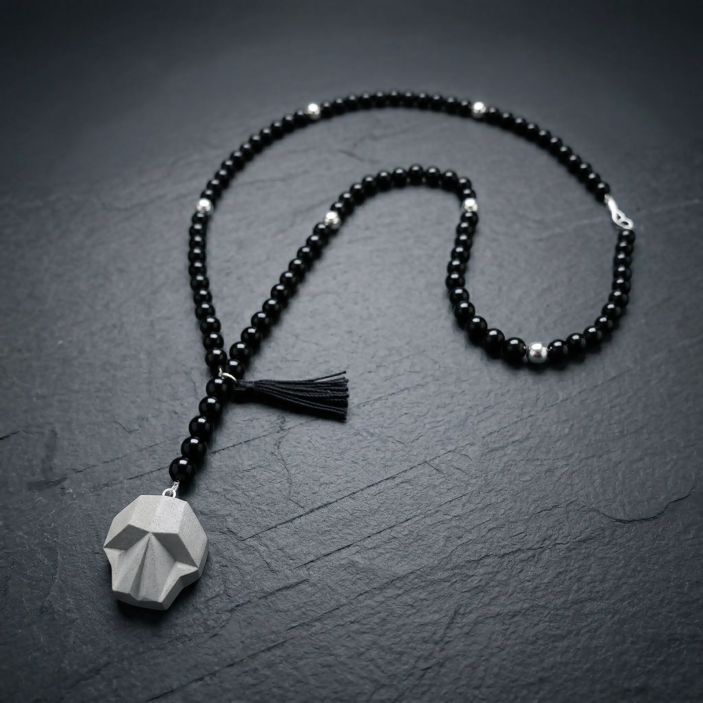 BIG SKULL STONE NECKLACE