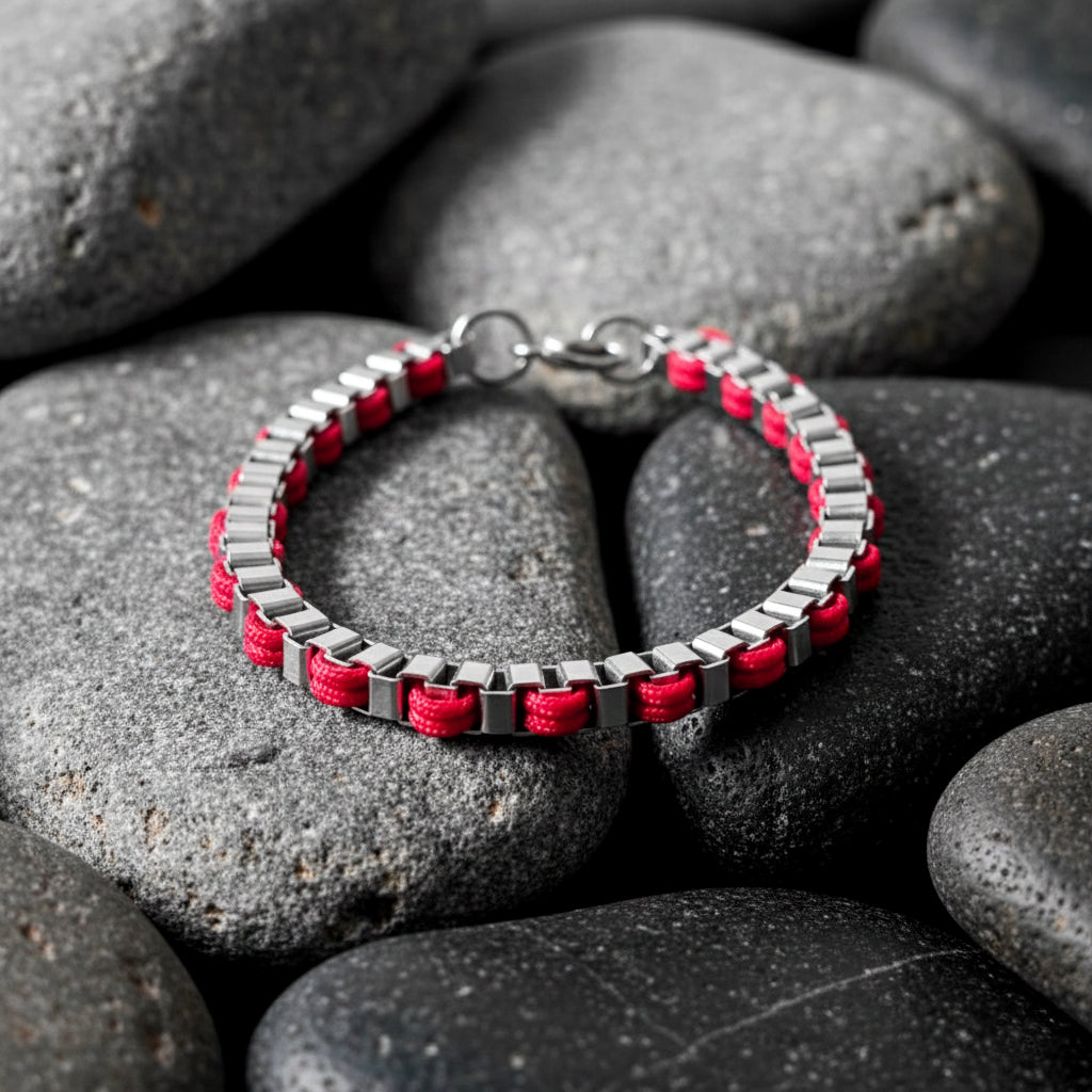 RED SQUARE CHAIN STEEL