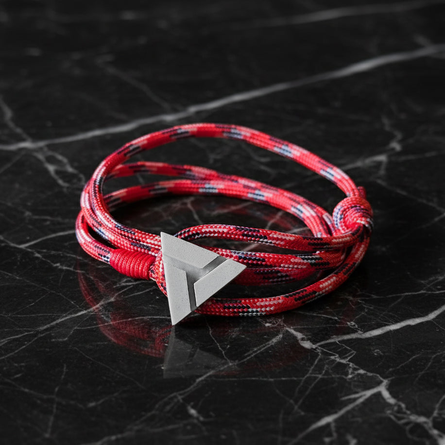 RED SLICED TRIANGLE