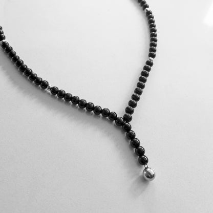 STONE STEEL DARK NECKLACE