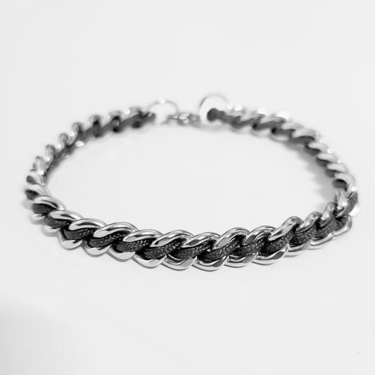 BLACK CHAIN STEEL BRACELET