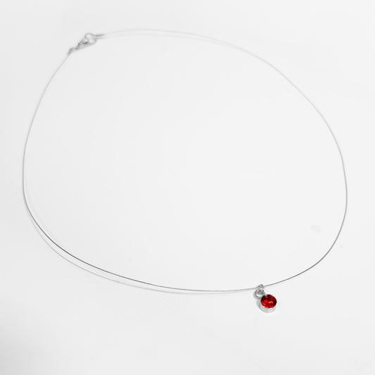 MINI STEEL DARK RED CRYSTAL