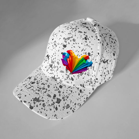 3D PRISM HEART WHITE CAP