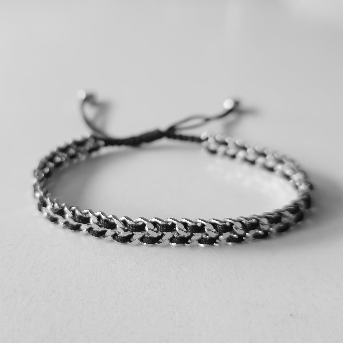 BLACK CHAIN STEEL BRACELET