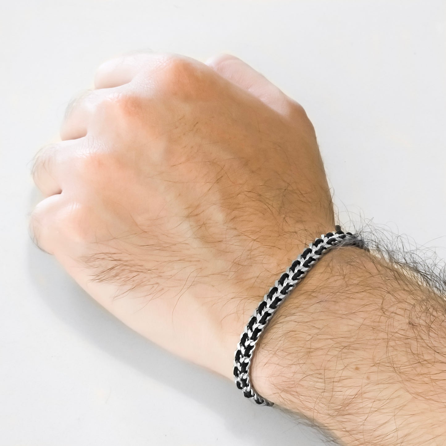 BLACK CHAIN STEEL BRACELET