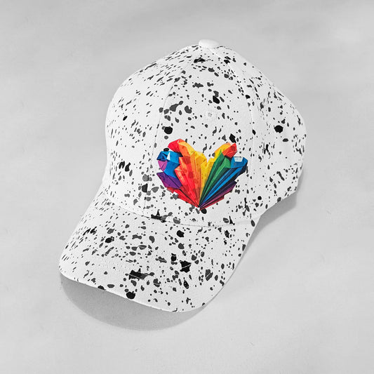 HAPPY HEART WHITE CAMO CAP