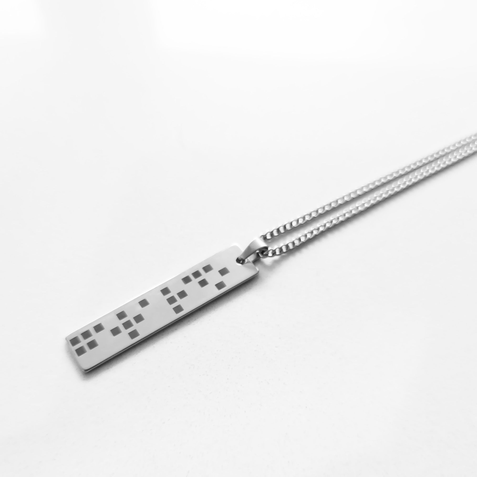 STEEL BRAILLE TAG