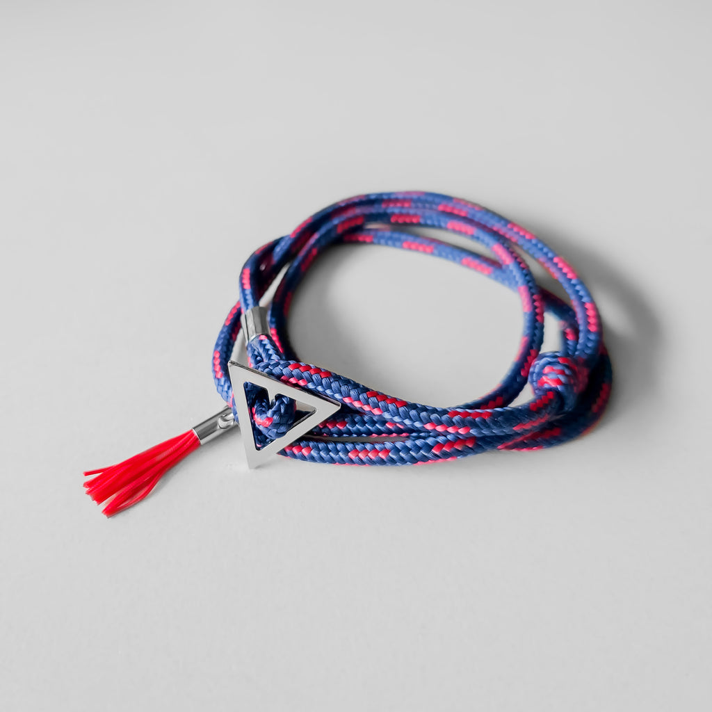 RED BLUE STEEL TRIANGLE