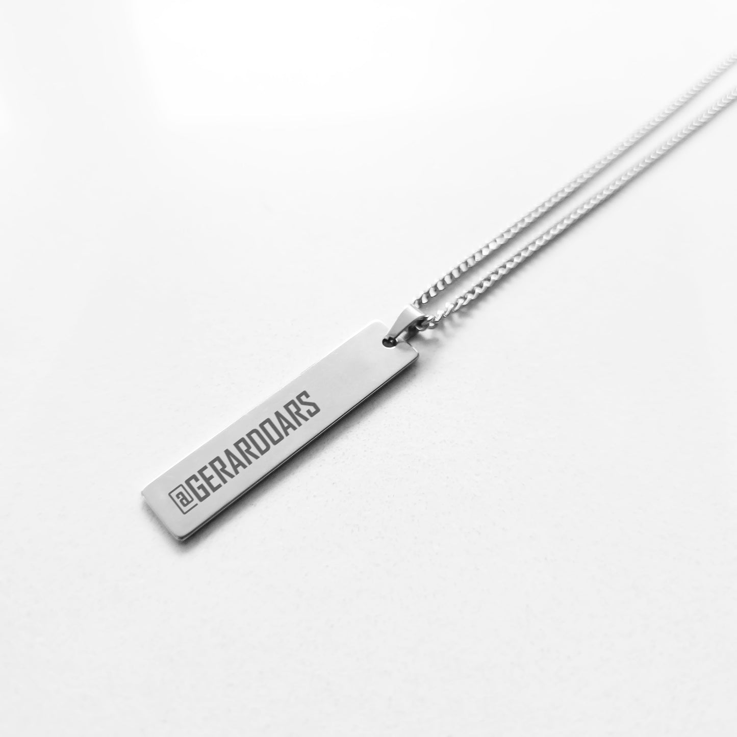 STEEL SOCIAL NAME TAG