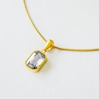 SQUARE GOLDEN WHITE CRYSTAL