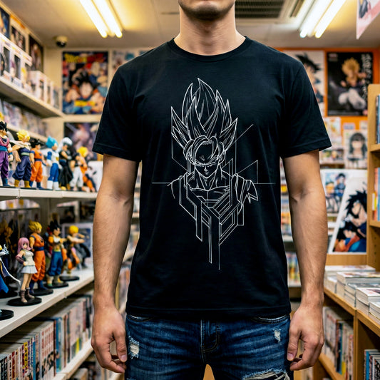 GOKU SKETCH PLAYERA NEGRA