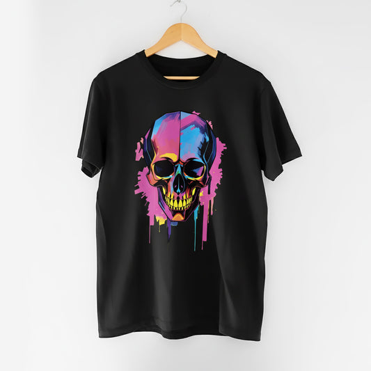 WIRE SKULL BLACK TEE