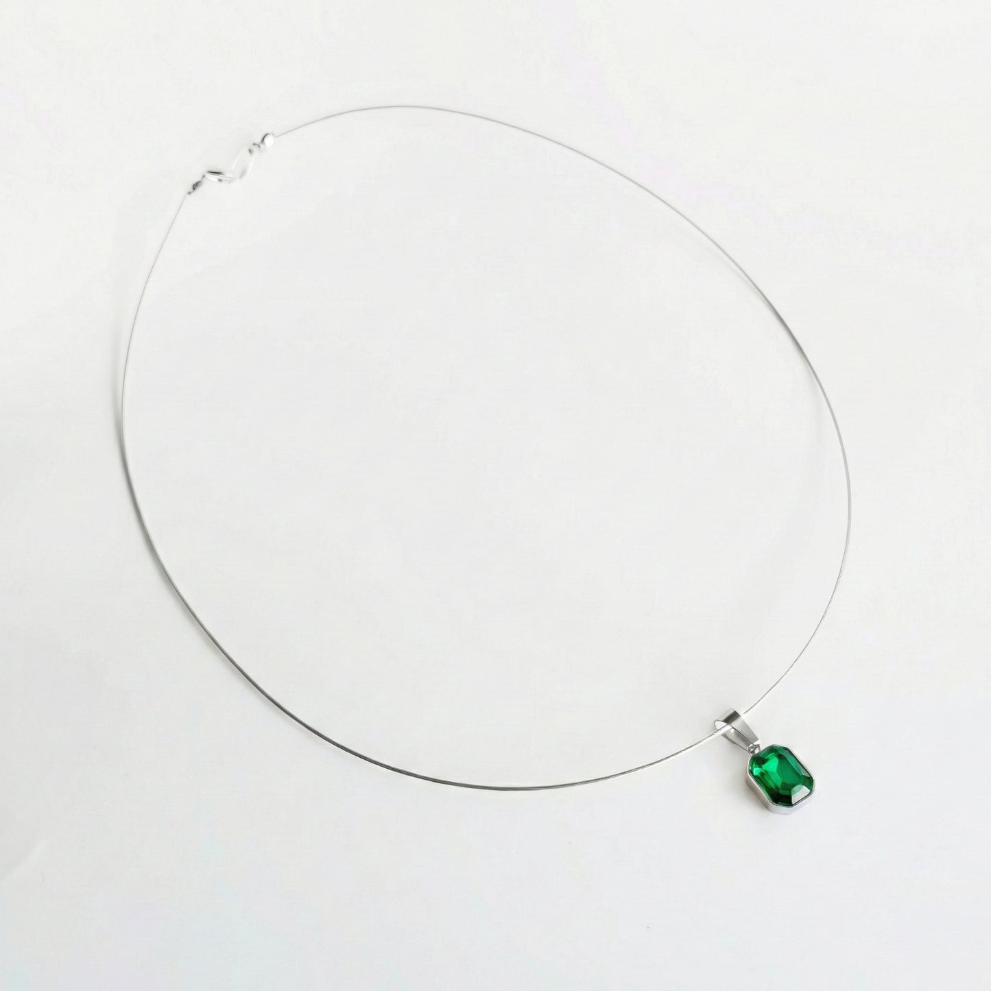 SQUARE STEEL GREEN CRYSTAL