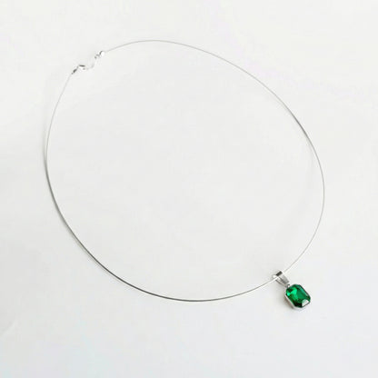 SQUARE STEEL GREEN CRYSTAL