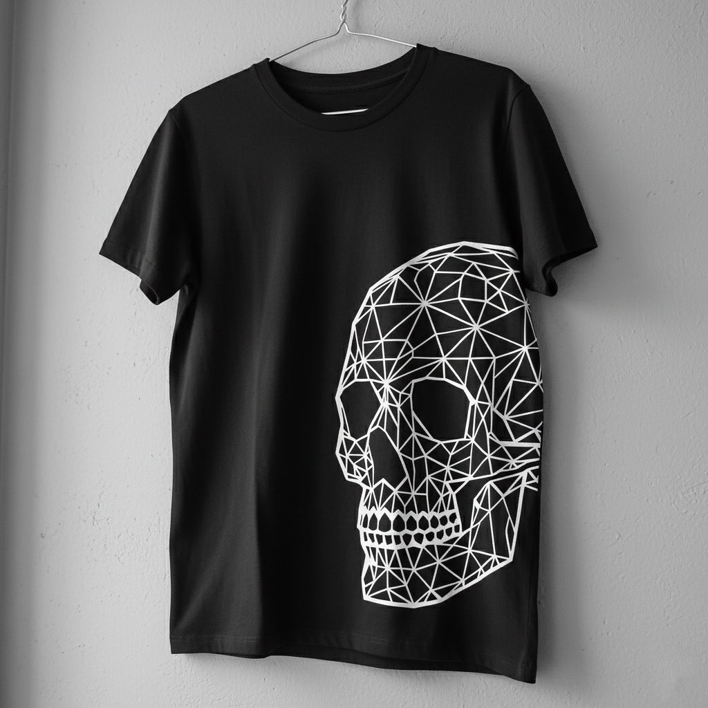 BIG FULL SKULL BLACK TEE