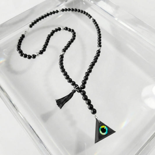 TURK ONIX COLLAR CON TRIANGULO Y OJO DE COLOR II