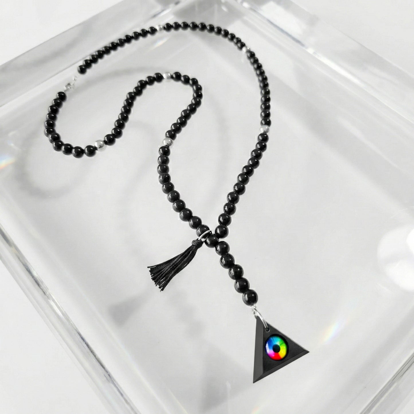 TURK ONIX COLLAR CON TRIANGULO Y OJO DE COLOR IV