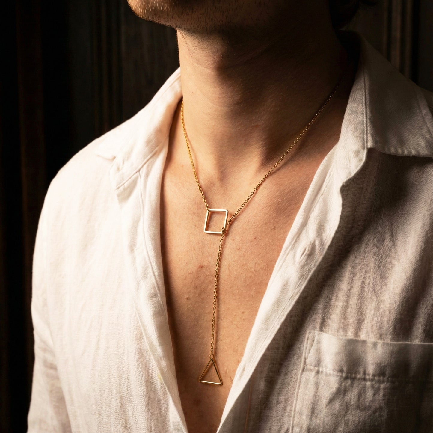 COLLAR DUO, ESTABILIDAD Y ENERGIA, DORADO