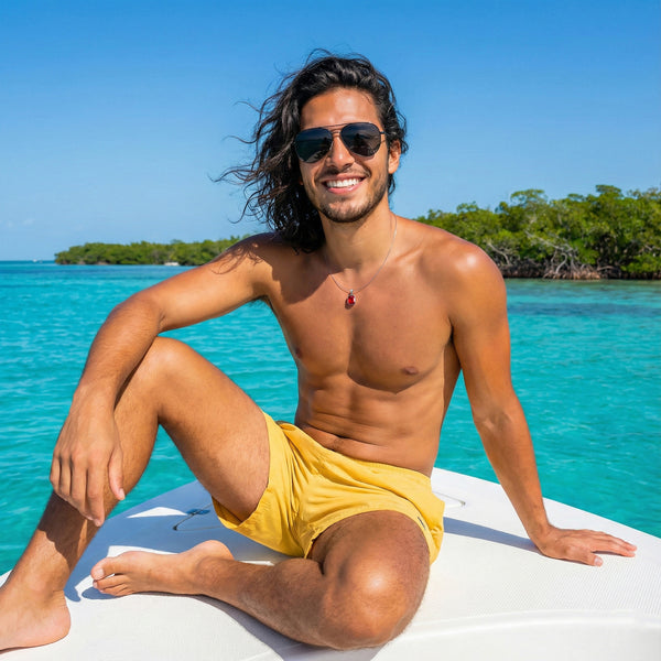 SQUARE STEEL RED CRYSTAL