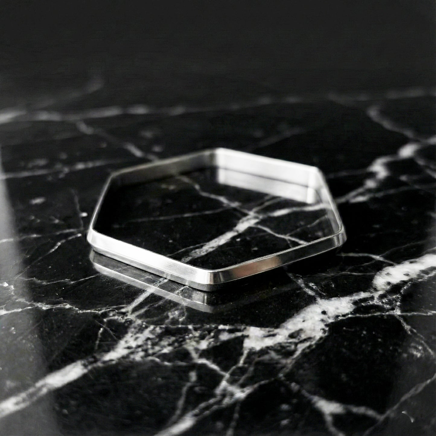 PULSERA HEXAGONO ACERO INOXIDABLE