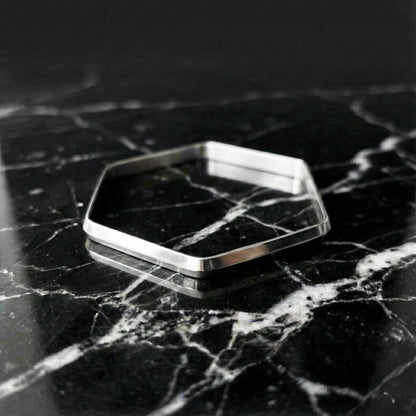 PULSERA HEXAGONO ACERO INOXIDABLE