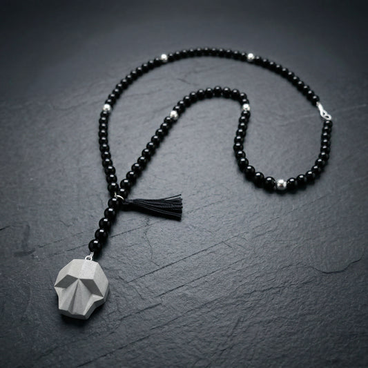 BIG SKULL STONE NECKLACE