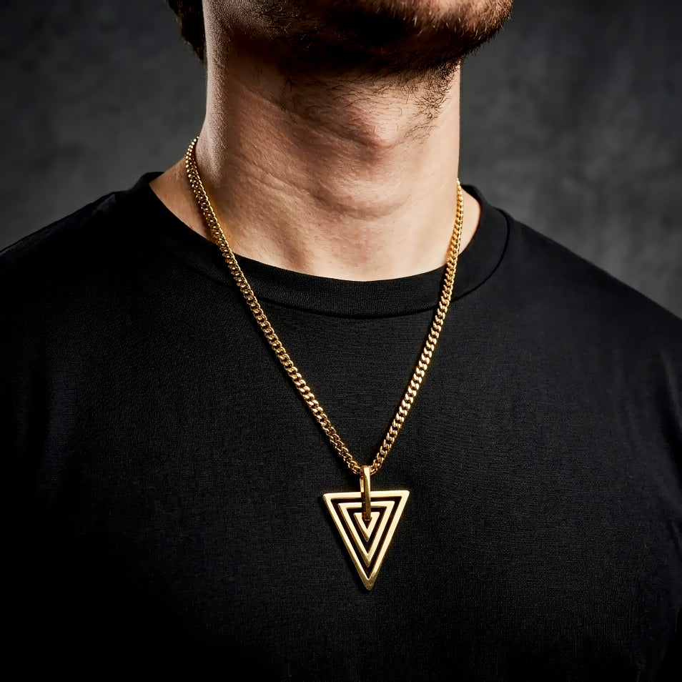 STONE STEEL NECKLACE