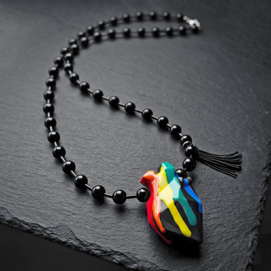 DARK HEART STONE NECKLACE