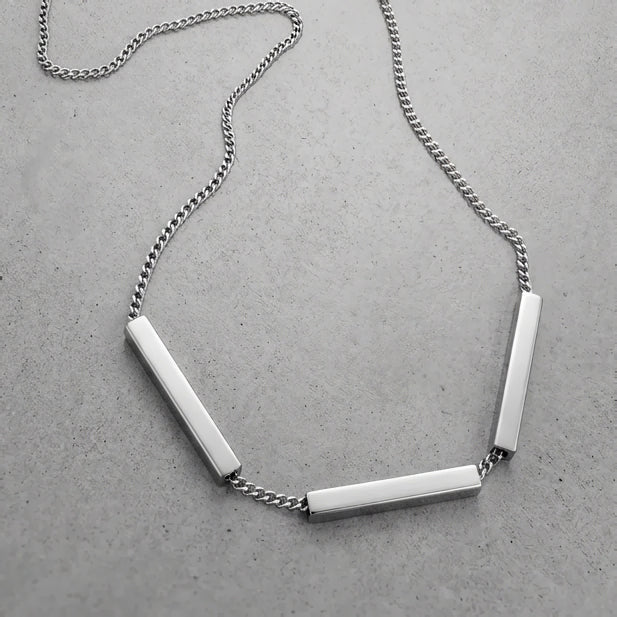 STONE STEEL NECKLACE