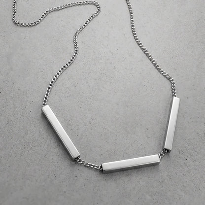 STONE STEEL NECKLACE