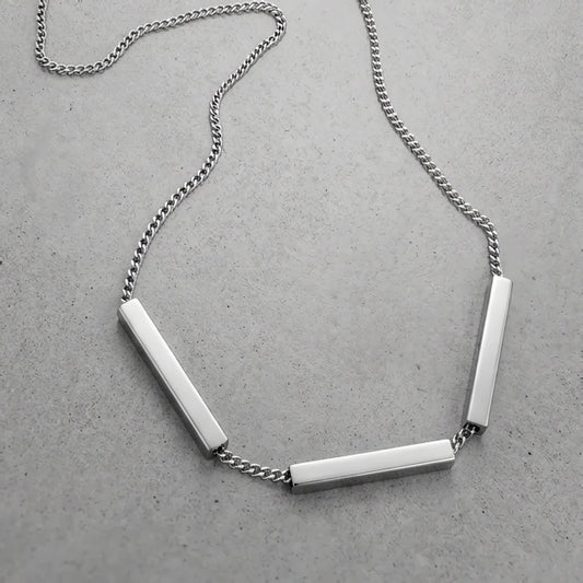 STONE STEEL NECKLACE