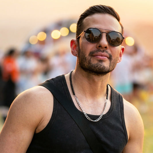 STONE STEEL NECKLACE