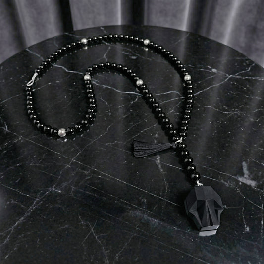 BIG SKULL STONE NECKLACE
