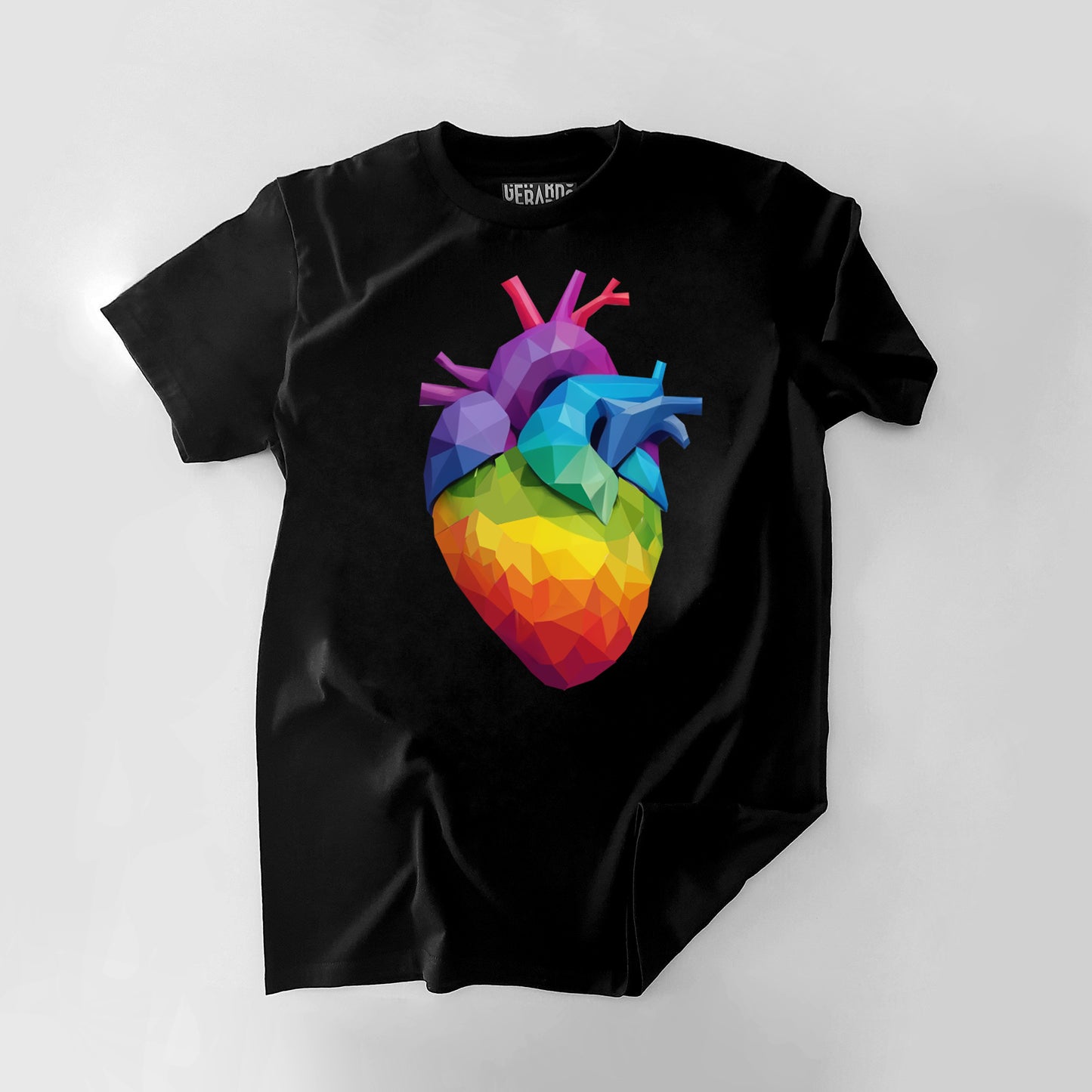 3D COLORS HEART TEE