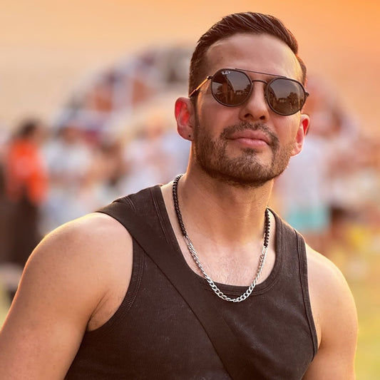 COLLAR ONIX CON CADENA ACERO