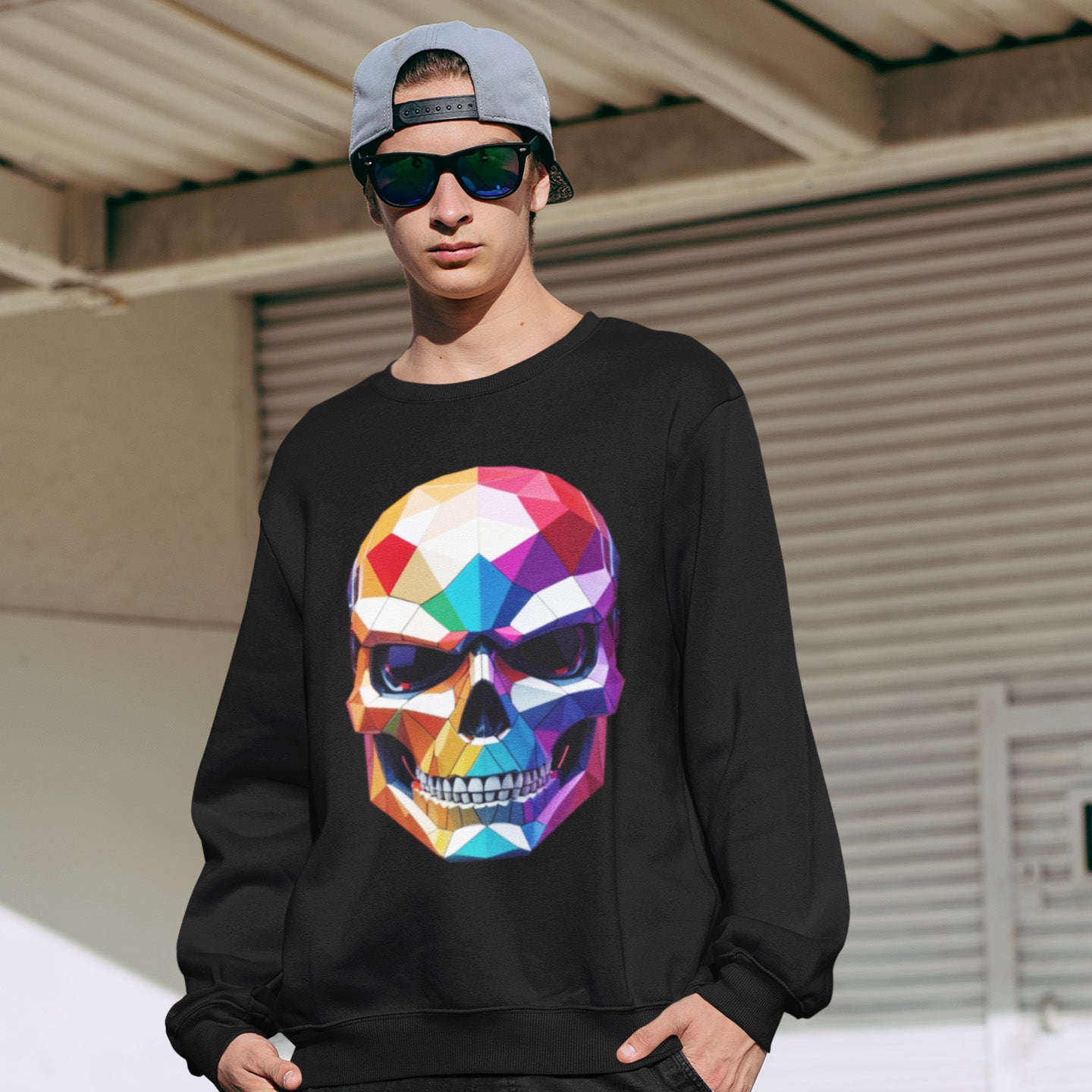 SKULLS BLACK HOODIE