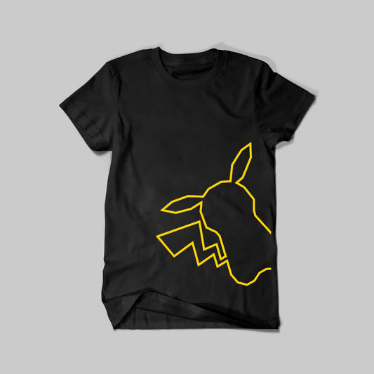 PIKACHU YELLOW BLACK TEE