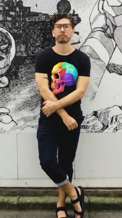 BIG HAPPY HEART BLACK TEE