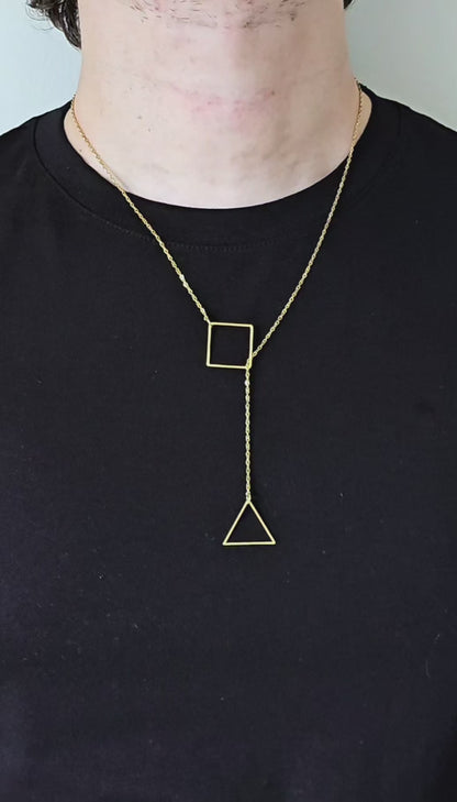 COLLAR DUO, ESTABILIDAD Y ENERGIA, DORADO