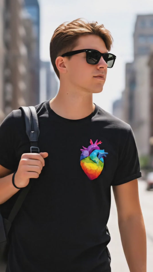 HAPPY HEART GRADIENT BLACK