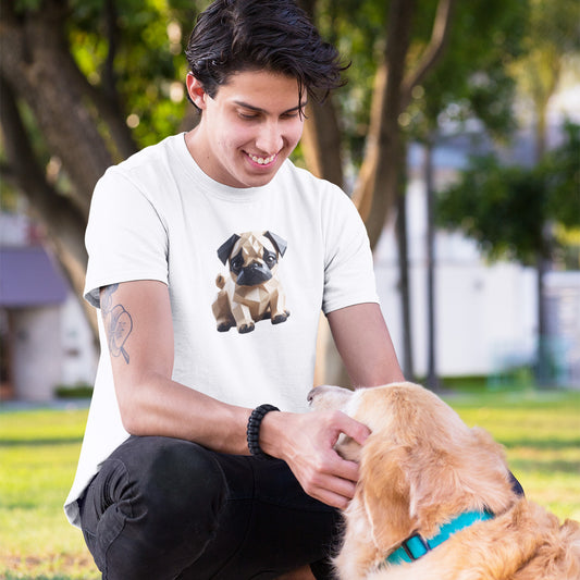 3D PUG WHITE TEE