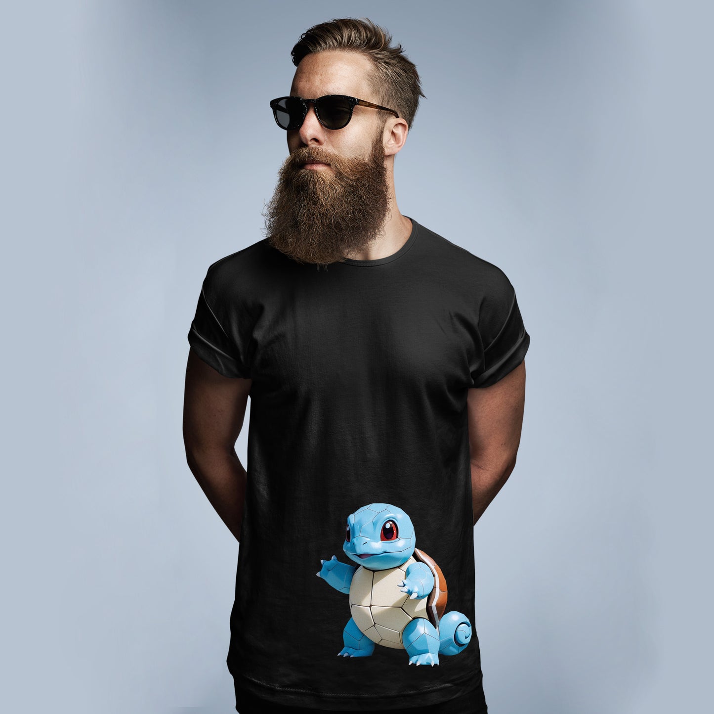 SQUIRTLE BLACK TEE